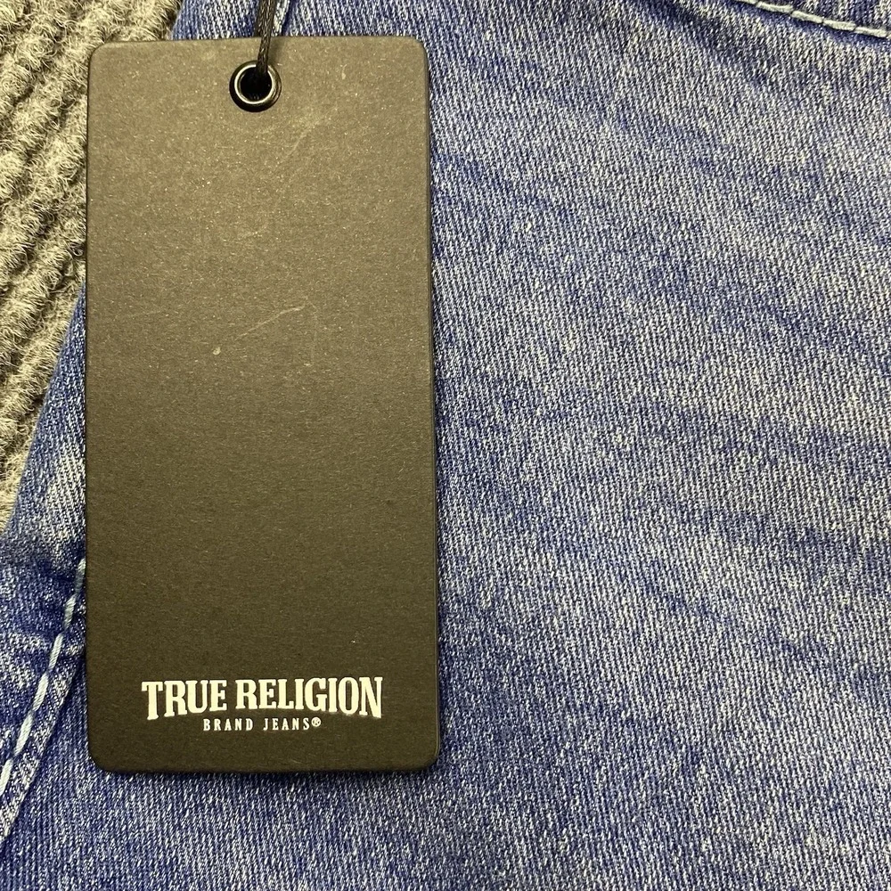 True Religion Geno Big T NF Slim Jeans Men's Size 38 Medium Neptune Wash NWT